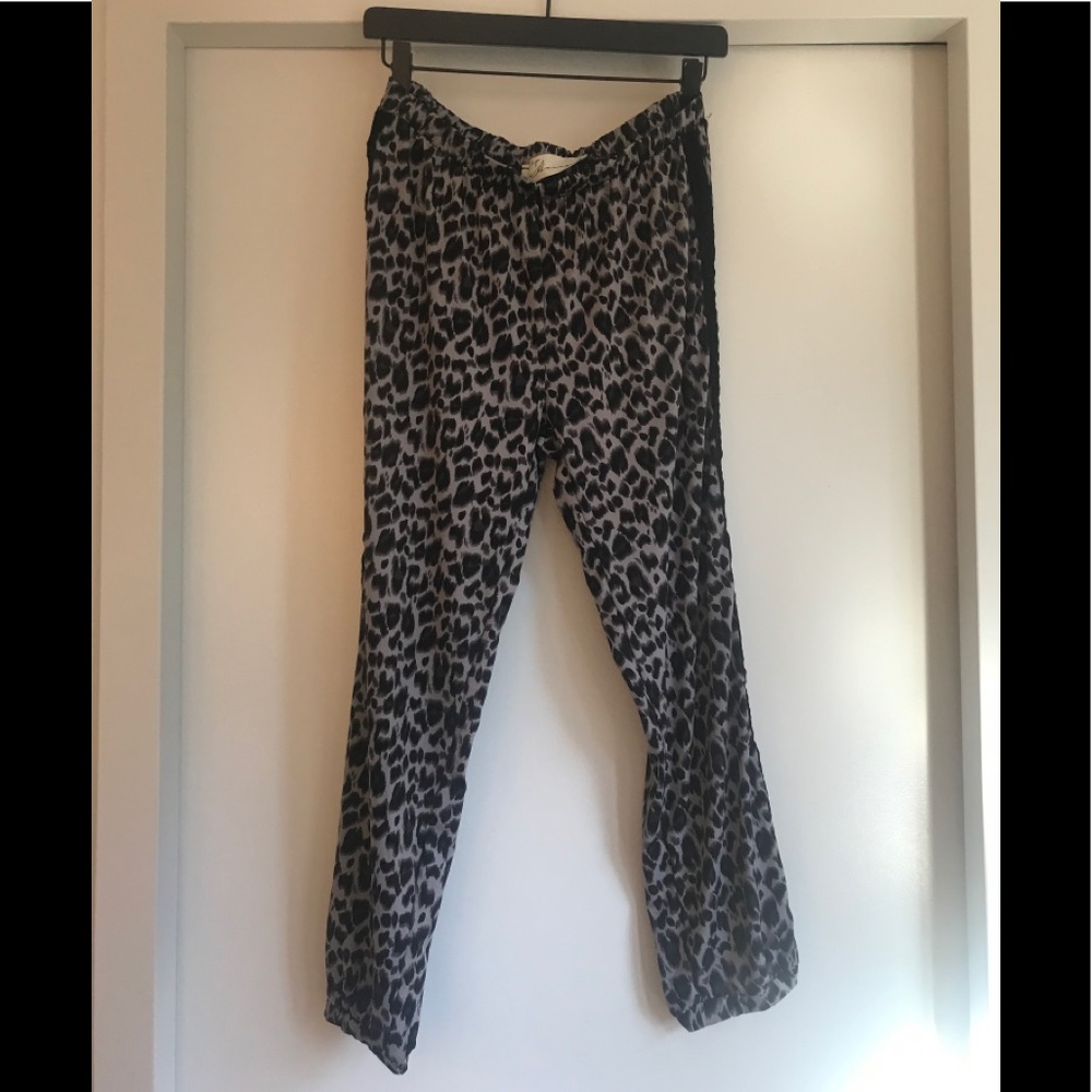 Vintage Havana Leopard Print Striped Joggers